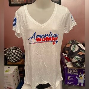 American Woman Grunt Style White T-Shirt